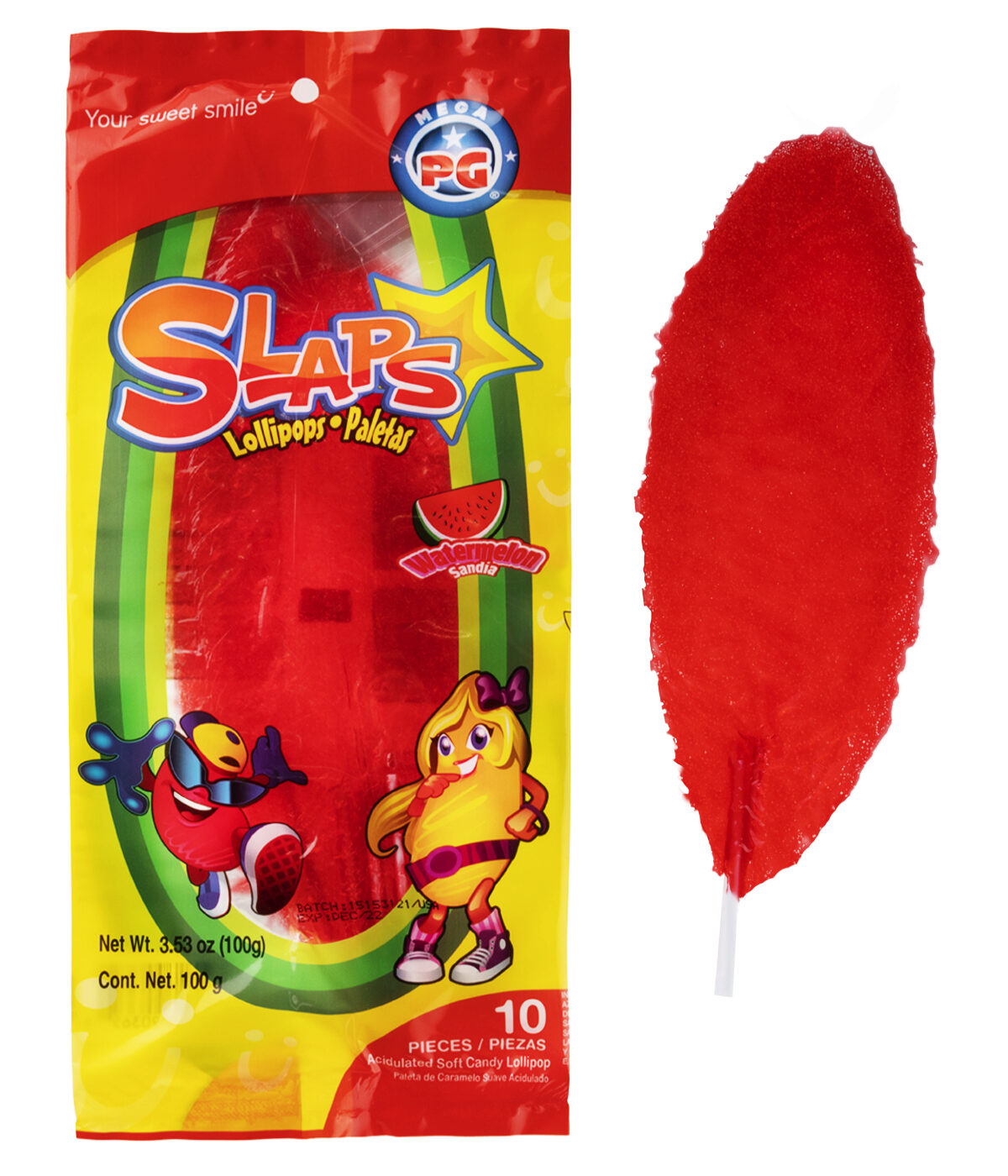 Slaps Lollipops-Watermelon beauty shot