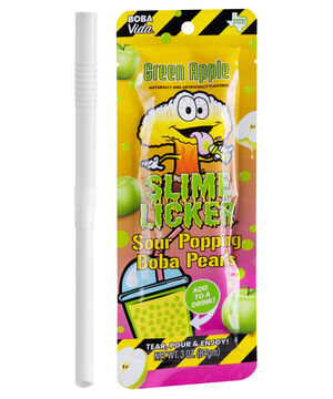 Slime Licker Sour Popping Boba Pearls-Green Apple beauty shot