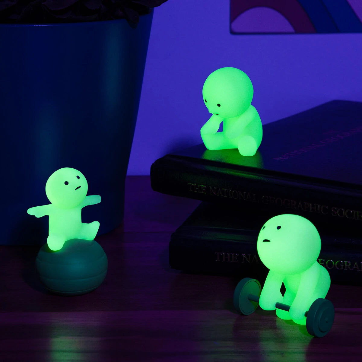 Adorable glow-in-the-dark creatures with an intense passion for fitness.