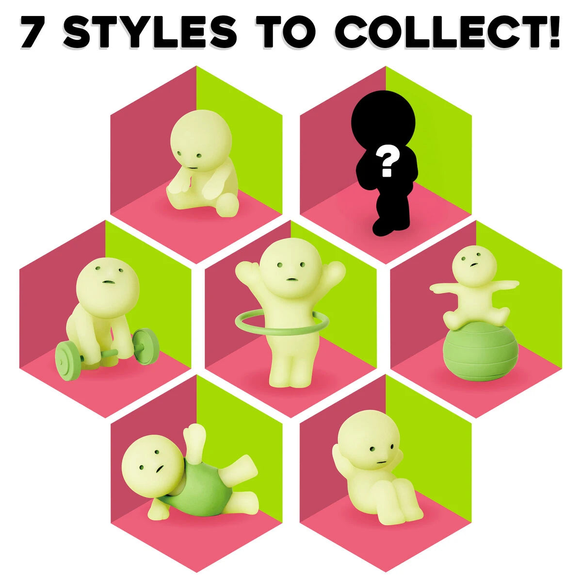Your figure will be chosen at random from the styles pictured. Collect them all!