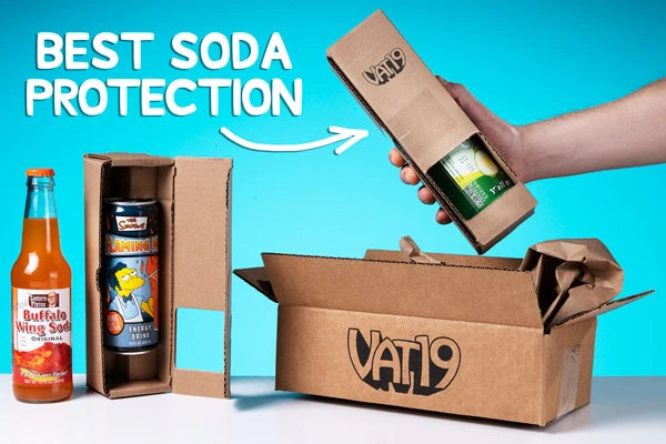 We employ innovative packaging to ensure every soda arrives intact.