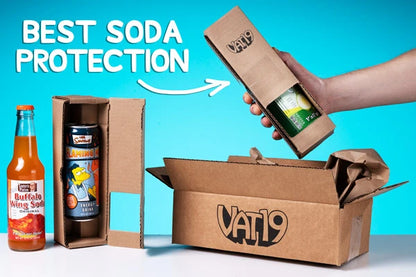 We employ innovating packaging to ensure every soda arrives intact.