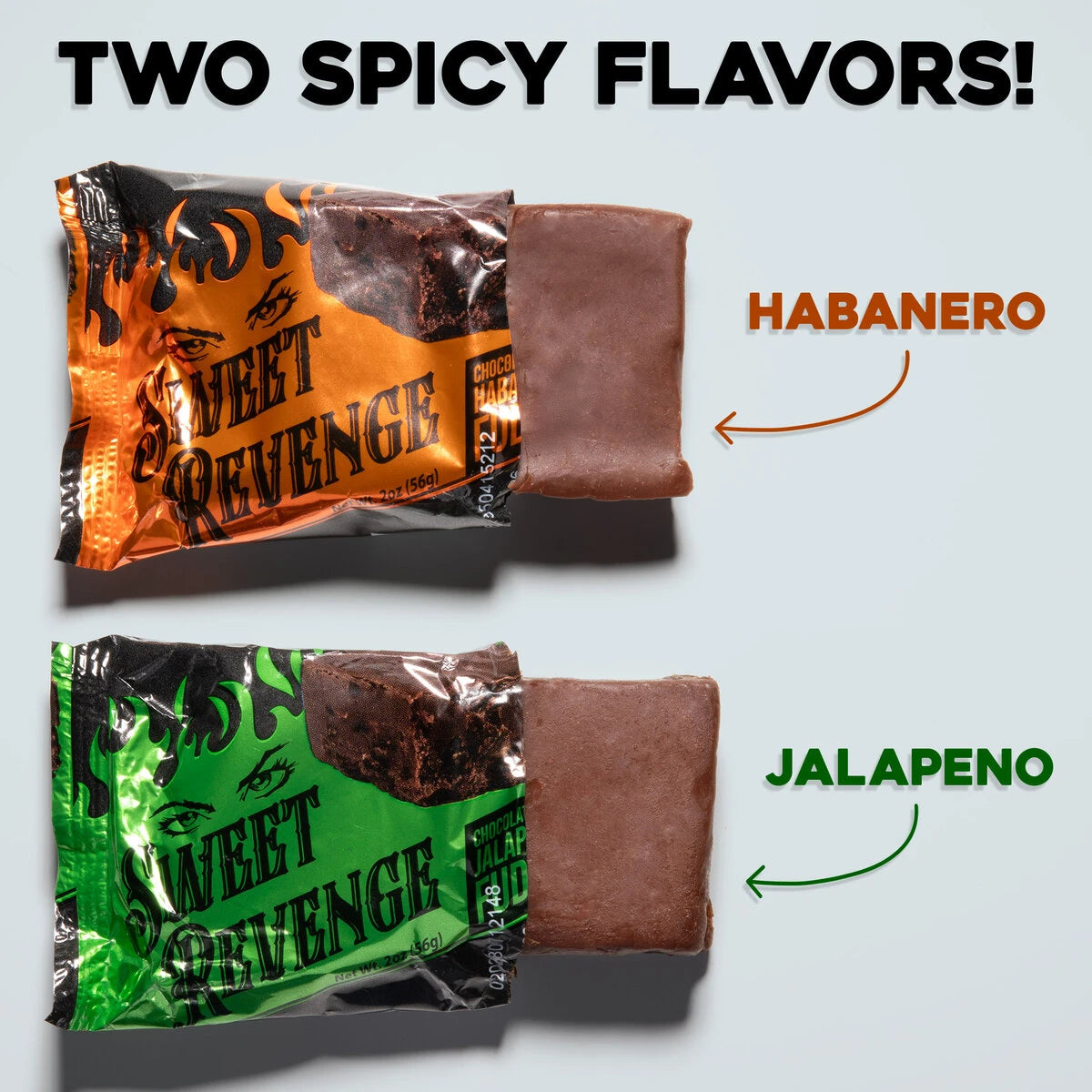 Choose between two delicious spicy flavors of tasty fudge!