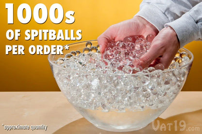 Each package of spitballs includes over 1,000 spitballs.