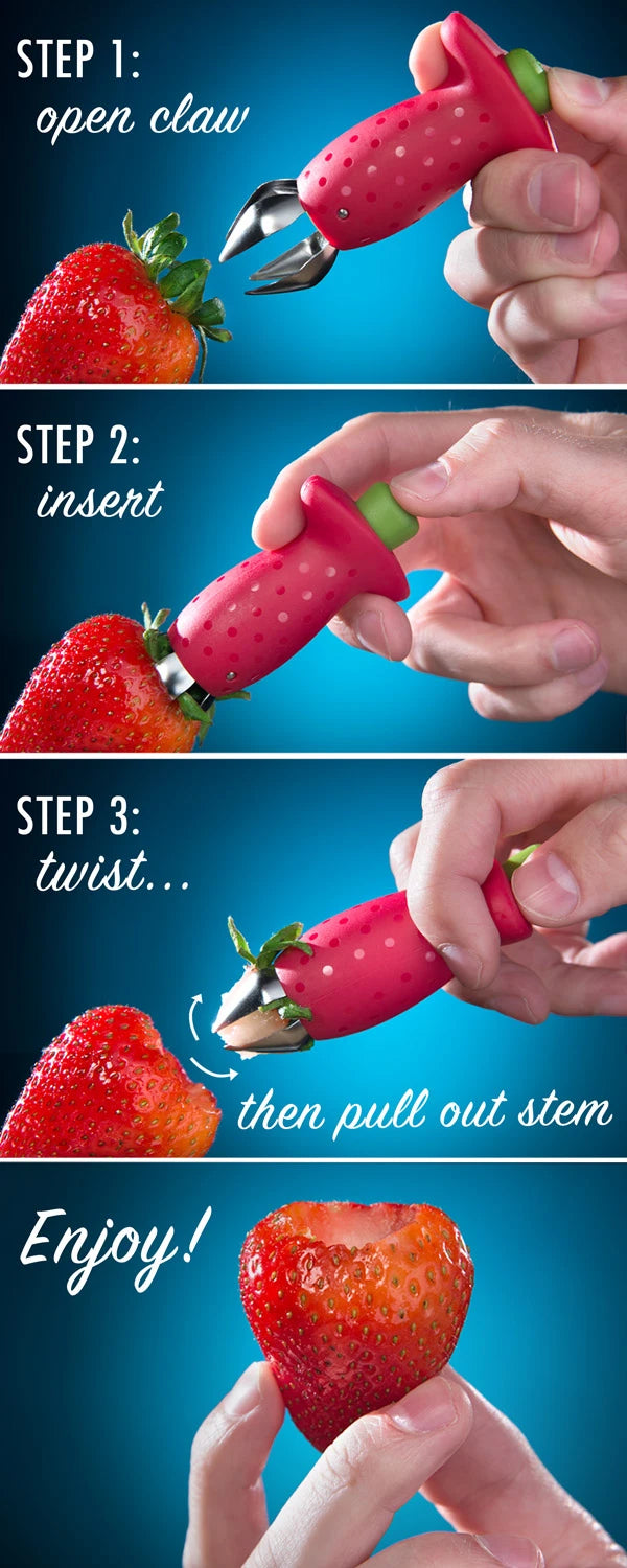 With the Stem Gem, hulling a strawberry couldn't be any easier!