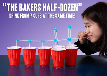 With just one set of Strawz, you can easily drink from seven beverages simultaneously.