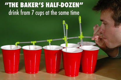 With just one set of Strawz, you can easily drink from seven beverages simultaneously.