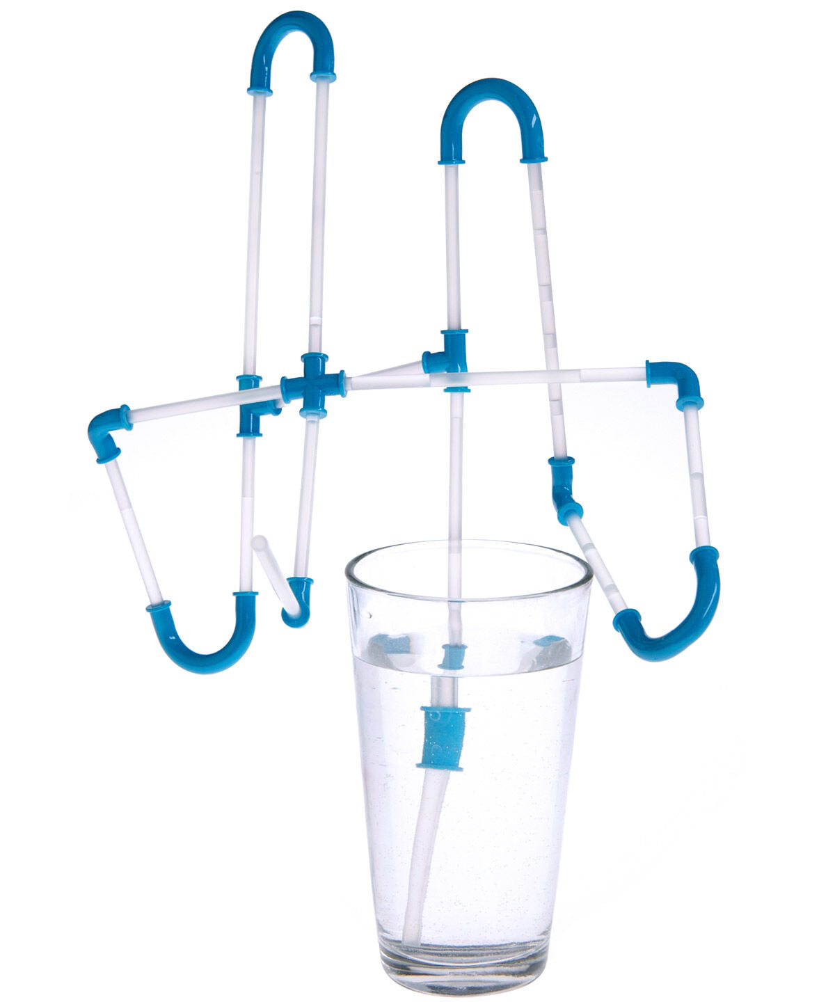Strawz Connectible Drinking Straws-Blue beauty shot