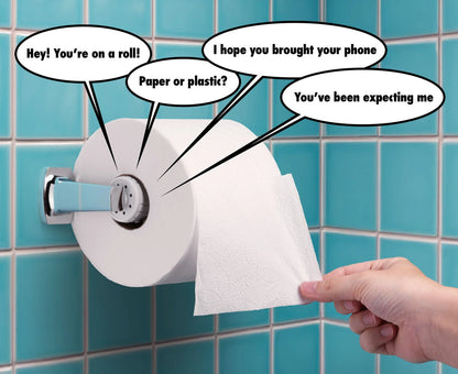 Transform your toilet paper roller into a talkative trickster!