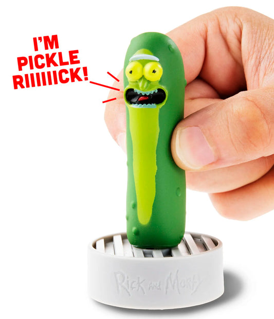 Talking Pickle Rick beauty shot