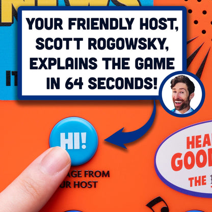 The rules are simple, but if you ever forget them, press the &quot;Hi!&quot; button to hear them again from your friendly host.