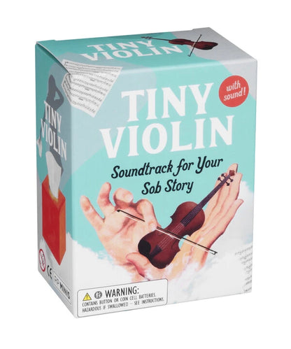 Included: Tiny violin and bow, display stand, and illustrated mini book.