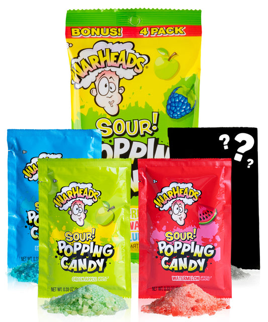 Warheads Popping Candy 4-pack beauty shot