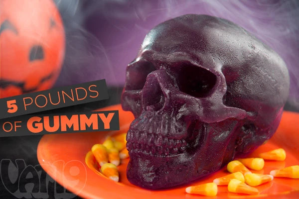 The 5-Pound Gummy Skull actually weighs in at over 5 pounds!