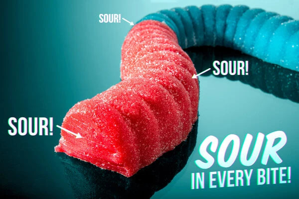 Sour flavor is infused throughout every bite.