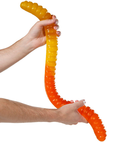 Giant 3-Pound Gummy Worm-Lemon &amp; Orange beauty shot