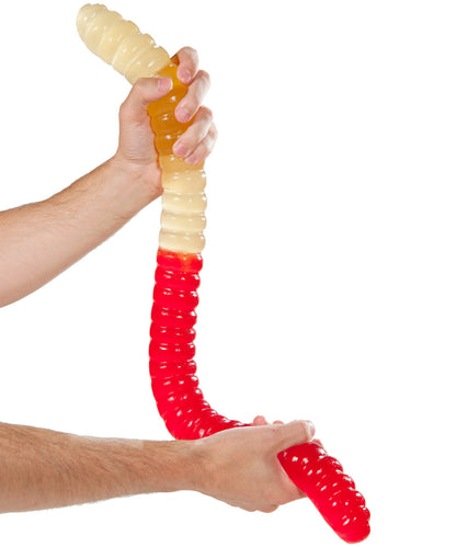 Giant 3-Pound Gummy Worm-Pineapple &amp; Red Cherry beauty shot